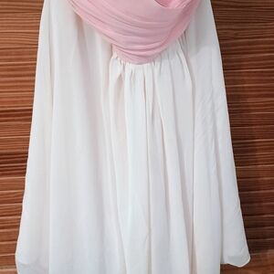 Alfred Angelo Salmon and Champagne Dress